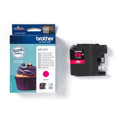 Brother, Brother B123M Druckerpatronen XL ma - Brother LC-123M für z.B. Brother MFCJ 6720 DW, Brother MFCJ 6520 DW, Brother MFCJ 4410 DW, Brother DCPJ 552 DW