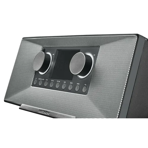 Medion, MEDION LIFE P85333 Stereo Internetradio grau, 7,1 cm (2,8'') TFT-Farbdisplay, über 25.000 Internet-Radiosender & viele Podcasts empfangen, DAB+/UKW Radio, Wecker, WLAN, Bluetooth®, Amazon Music, Spotify®-Connect, 2 x 6 W RMS