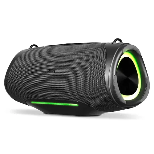 Medion, MEDION LIFE P61762 Tragbarer Bluetooth® Lautsprecher L anthrazit, Dual Illuminated & Lightstrip (RGB-Lichteffekte), Bluetooth® 5.3, integrierter Akku mit bis zu 47 Stunden Laufzeit, robustes & mobiles Design, 2 x 25 W RMS
