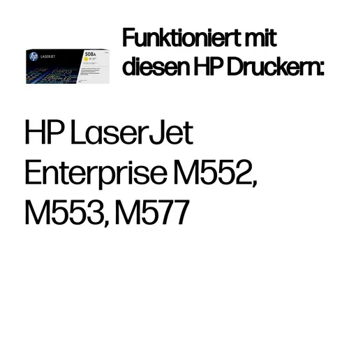 HP, HP H508AY Toner ye - HP No. 508A Y, CF362A für z.B. HP Color LaserJet Enterprise Flow MFP M 577 c, HP Color LaserJet Enterprise M 552 dn
