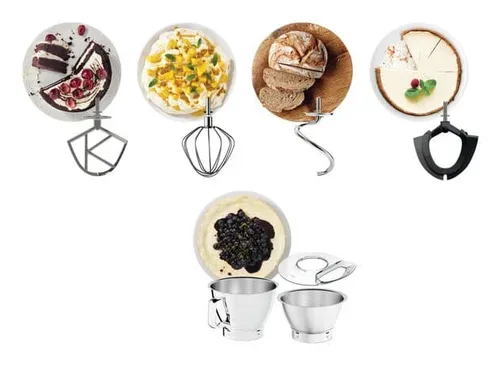 Kenwood, Kenwood Titanium Chef Baker Küchenmaschinen Set – silber
