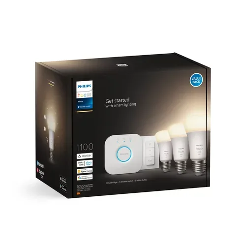 Philips Hue, Philips Hue Spezialleuchtmittel "White, 3 x E" E27 Warmweiss