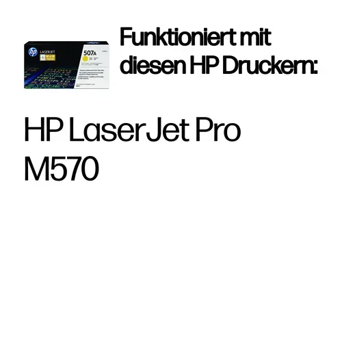 HP, HP H507AY Toner ye - HP No. 507A Y, CE402A für z.B. HP LaserJet Enterprise 500 color M 551 dn, HP LaserJet Enterprise 500 color M 551 n