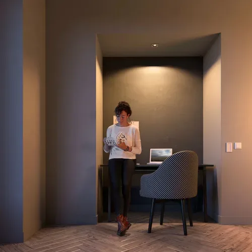 Philips Hue, Philips Hue White Ambiance Milliskin Erweiterung Einbauspot – Deckenlampe/Wandlampe – aluminium