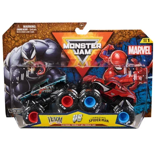 Spin Master, MNJ Monster Jam 2-Pack 1:64 Marvel Fix2