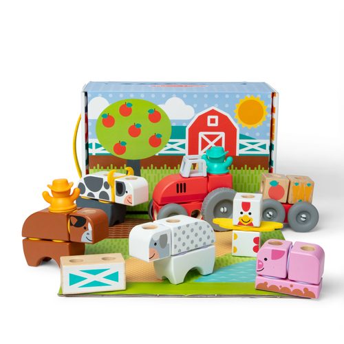Spin Master, Spin Master Spielbausteine "Melissa & Doug Blockables Bauernhof"