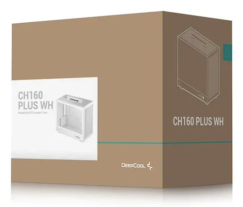Deepcool, DeepCool CH160 PLUS WH, Tower-Gehäuse