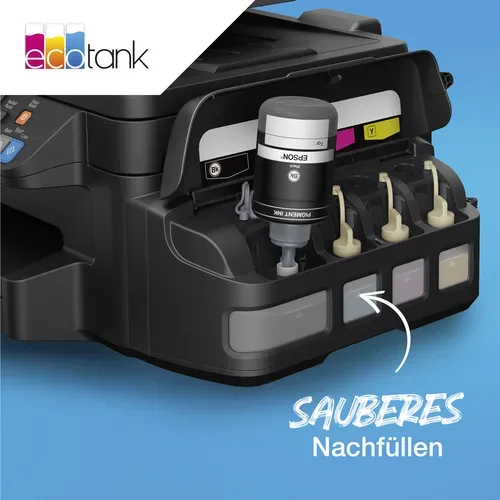 Epson, Epson E774BK Druckerpatronen bk - Epson No. 774BK, C13T774140 für z.B. Epson EcoTank ET -4550, Epson EcoTank L 655, Epson EcoTank ET -3600
