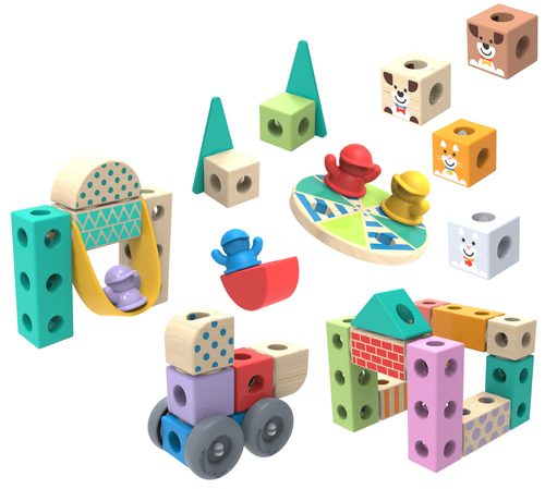 Spin Master, Spin Master Spielbausteine "Melissa & Doug Blockables Stadt"