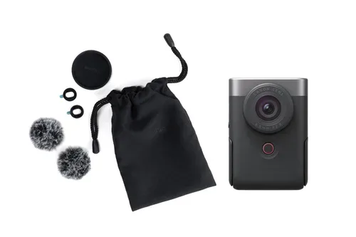 Canon, Canon Camcorder "PowerShot V10 Silber Vlogging-Kit" 4K Ultra HD Bluetooth