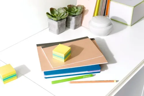 Post-it, POST-IT W&uuml;rfel Mini Lemon 51x51mm 2051-L 3-farbig ass./400 Blatt