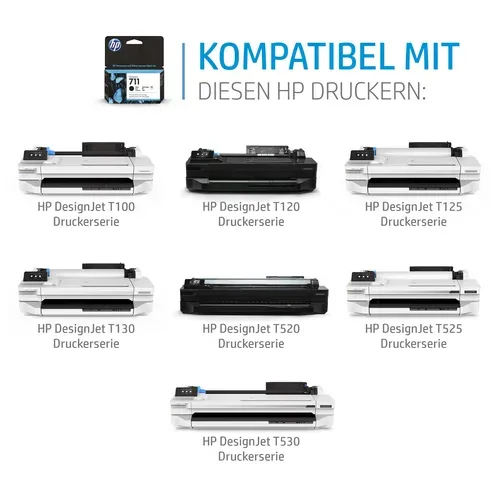 HP, HP Tintenpatrone 711 yellow CZ136A DesignJet T120/520 3x29ml