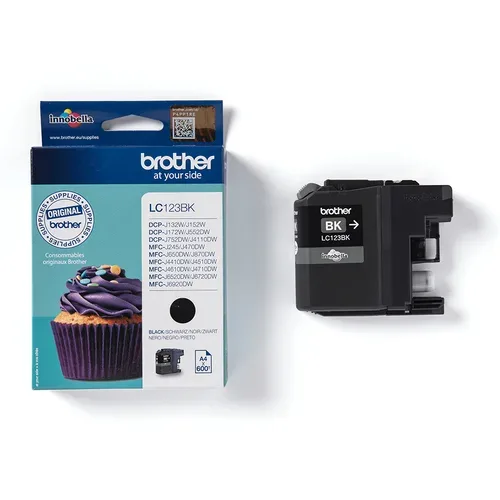 Brother, Brother B123BK Druckerpatronen XL bk - Brother LC-123BK für z.B. Brother MFCJ 6720 DW, Brother MFCJ 6520 DW, Brother MFCJ 4410 DW, Brother DCPJ 150