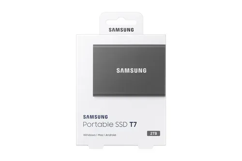Samsung, Samsung - T7, Portable SSD, Grau, 2 TB