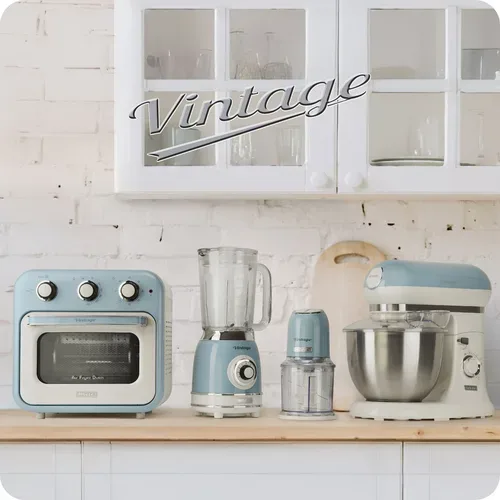 Ariete, Ariete Milchaufschäumer "Cappuccino Vintage, Blau"