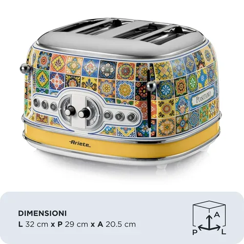 Ariete, Ariete Toaster "Capri 6" für 4 Scheiben 1630 W