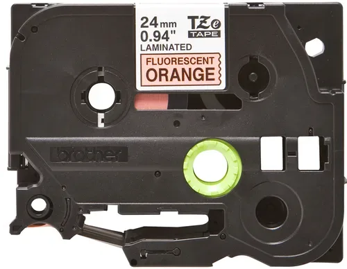 PTOUCH, PTOUCH Band, lam.,fluor. schw./orange TZe-B51 PT-540 24 mm