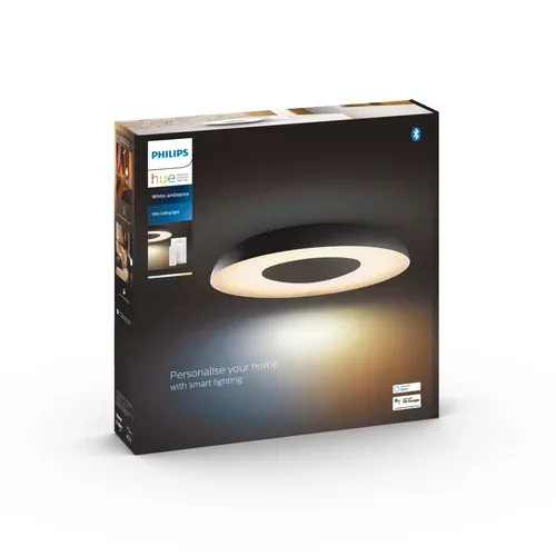 Philips Hue, Philips Hue White Ambiance Still Deckenleuchte – Deckenlampe/Wandlampe – schwarz