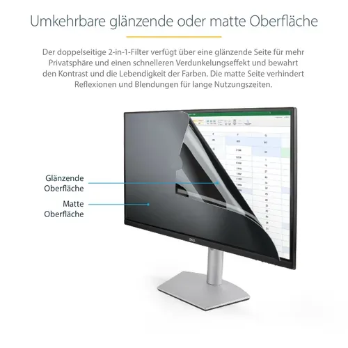 StarTech.com, STARTECH.COM - 24-Zoll-Monitor Blickschutzfolie - Universal, 24