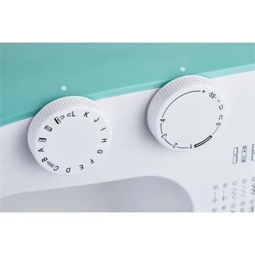 Medion, MEDION LIFE Freiarm-Nähmaschine SM60 (MD10689) türkis, einstellbare Stichlänge und Stichbreite, automatischer Einfädler, 60 verschiedene Stichmuster, integriertes Zubehörfach, 60 Watt Motorleistung