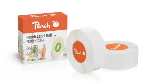 Peach, Etiketten Rolle, 15x40mm