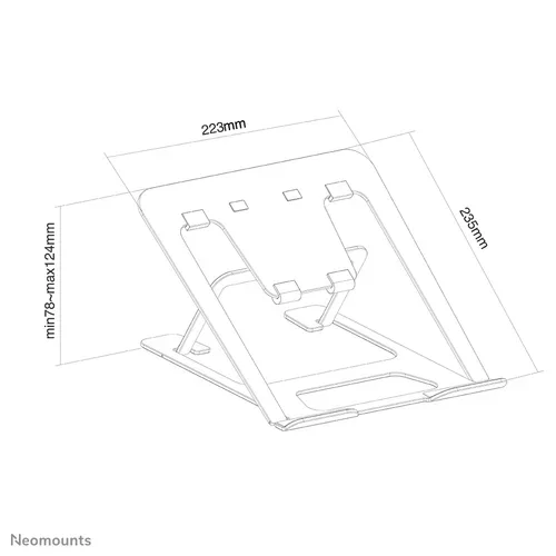 Neomounts, Neomounts NSLS085GREY Notebook-Ständer höhenverstellbar
