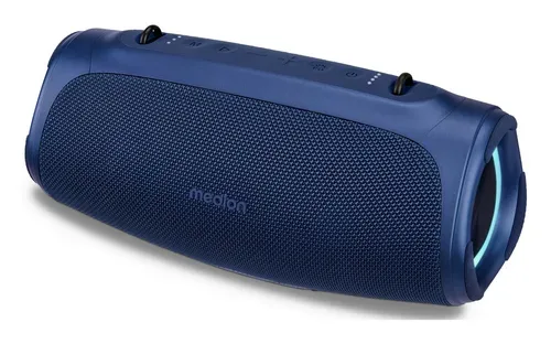 Medion, MEDION LIFE P61746 Tragbarer Bluetooth® Lautsprecher M blau, Dual Illuminated (RGB-Lichteffekte), Bluetooth® 5.3, integrierter Akku mit bis zu 45 Stunden Laufzeit, robustes & mobiles Design, 2 x 15 W RMS