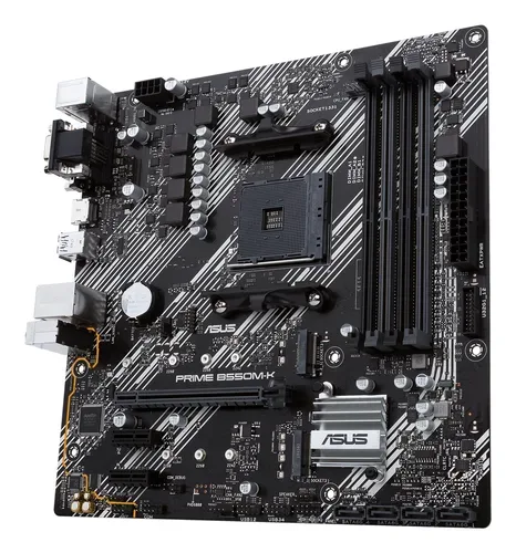 ASUS, Asus PRIME B550M-K Mainboard Sockel (PC) AMD® AM4 Formfaktor (Details) Micro-ATX Mainboard-Chipsatz AMD® B550
