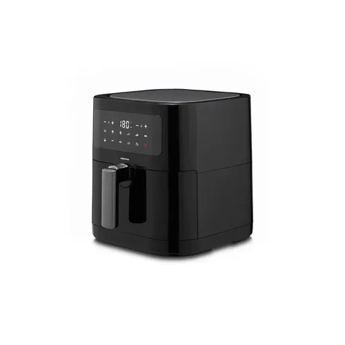 Medion, MEDION LIFE E40 XL Heißluftfritteuse MD 11740 schwarz, 100 Rezepte in der Life+ App, ölfreies Frittieren, 9 Automatikprogramme, 5,2 L Korbvolumen