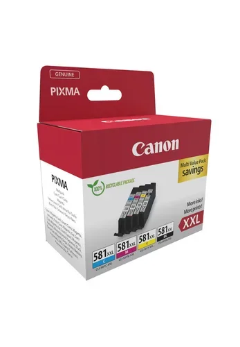 Canon, Canon C581XXL Druckerpatronen XL (BK, C, M, yellow) - Canon CLI-581XXL, 1998C007 für z.B. Canon Pixma TS 8350, Canon Pixma TS 6351 a