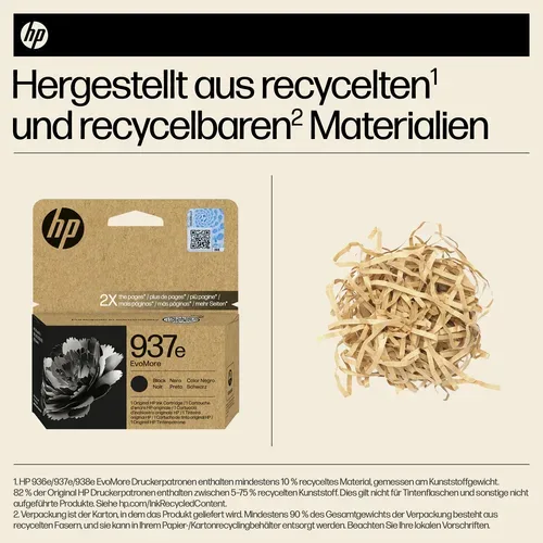HP, HP H937XLbk Druckerpatronen XL bk - HP No. 937XL bk, 4S6W9NE für z.B. HP OfficeJet Pro 9100, HP OfficeJet Pro 9110 b, HP OfficeJet Pro 9117 b