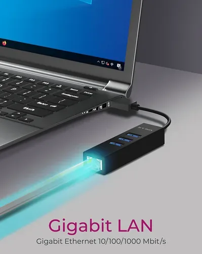 ICY BOX, ICY BOX USB Hub & Gigabit Eth. LAN IB-HUB1419-LAN 3x USB-A