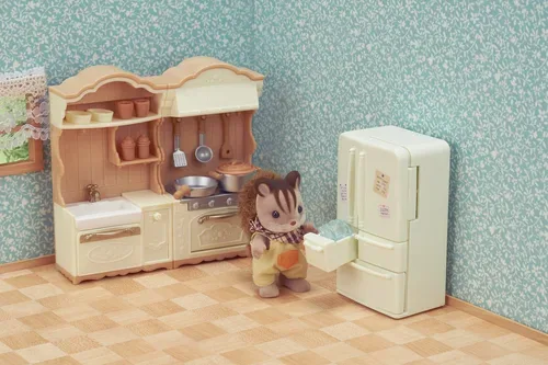 Sylvanian Families, Sylvanian Families - Landhaus Küche mit Kühlschrank, Multicolor