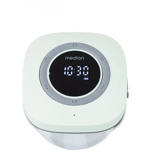 Medion, MEDION LIFE S66884 Duschradio, LED-Display, UKW-Radio, IPX6 Schutz, Bluetooth® 5.0, 30 W Ausgangsleistung (3 W RMS)