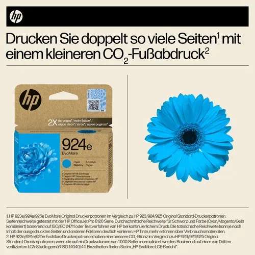 HP, HP H924ec Druckerpatronen XL c - HP No. 924e c, 4K0U7NE für z.B. HP OfficeJet Pro 8120 e, HP OfficeJet Pro 8120, HP OfficeJet Pro 8122 e