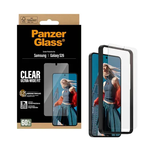 Care By Panzerglass, CARE by PanzerGlass Displayschutzglas "Screen Protector" für Samsung Galaxy S26 Displayschutzfolie, Schutzfolie, Bildschirmschutz, kratz- & stossfest