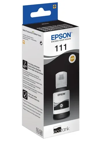 Epson, Epson E111bk Druckerpatronen schwarz - Epson No. 111 bk, C13T03M140 für z.B. Epson EcoTank ETM 1100, Epson EcoTank ETM 1120, Epson EcoTank ETM 1140