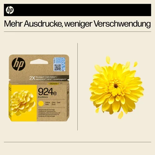 HP, HP H924ey Druckerpatronen XL y - HP No. 924e y, 4K0U9NE für z.B. HP OfficeJet Pro 8120 e, HP OfficeJet Pro 8120, HP OfficeJet Pro 8122 e