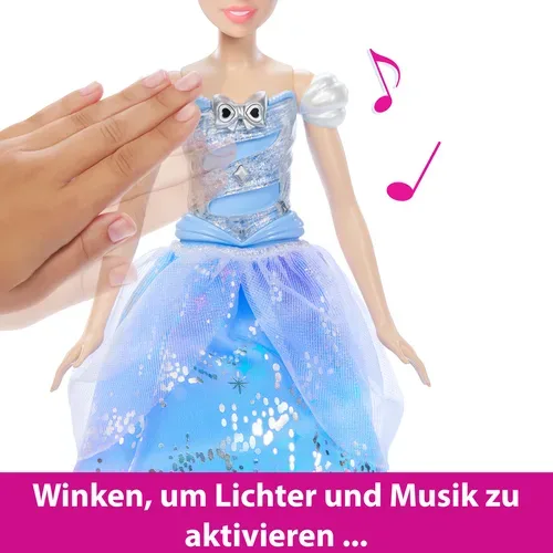 Mattel, Mattel - Disney Prinzessin Feature Light Up Cinderella, Multicolor