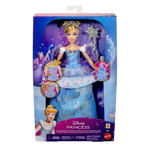 Mattel, Mattel - Disney Prinzessin Feature Light Up Cinderella, Multicolor