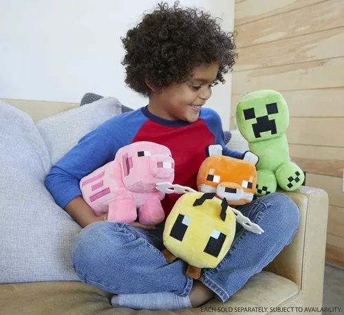 Mattel, MATTEL Minecraft: Schwein - Plüschfigur (Rosa)