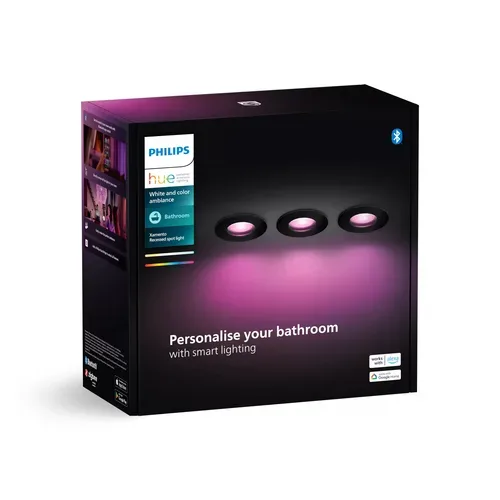 Philips Hue, Philips Hue LED Deckenleuchte "Xamento 3er-Pack" GU10 Farbwechsler