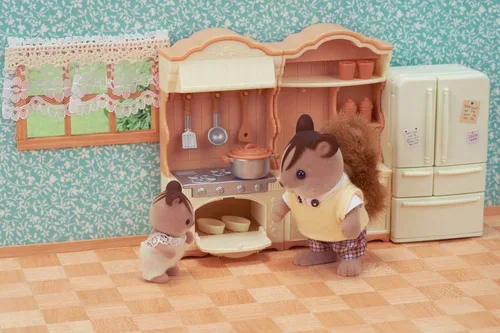 Sylvanian Families, Sylvanian Families - Landhaus Küche mit Kühlschrank, Multicolor