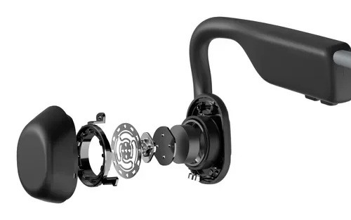 SHOKZ, SHOKZ Knochenschall-Sportkopfhörer OpenMove grau
