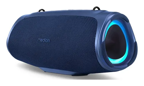 Medion, MEDION LIFE P61746 Tragbarer Bluetooth® Lautsprecher M blau, Dual Illuminated (RGB-Lichteffekte), Bluetooth® 5.3, integrierter Akku mit bis zu 45 Stunden Laufzeit, robustes & mobiles Design, 2 x 15 W RMS