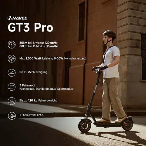 Navee, Navee GT3 Pro eScooter – E Scooter – grau