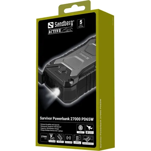 Sandberg, Sandberg Powerbank "Survivor 27000 mAh" Wireless Charger