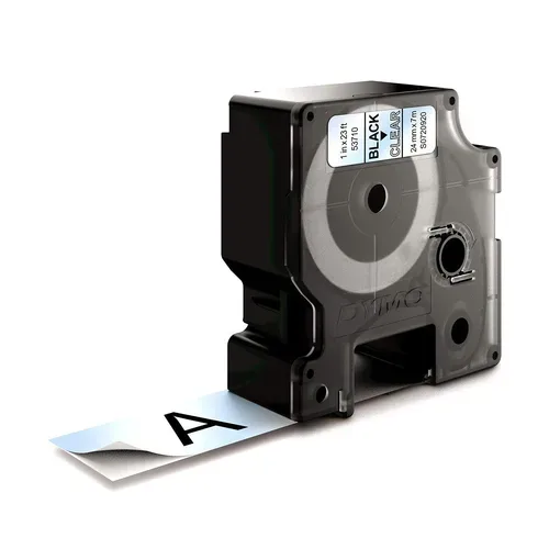 DYMO, DYMO Schriftband D1 S0720920 schwarz/transp. 24mm/7m