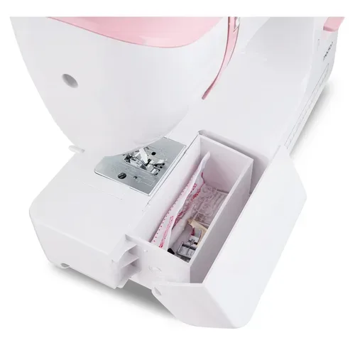 Medion, MEDION LIFE Freiarm-Nähmaschine SM60 (MD10689) rosa, einstellbare Stichlänge und Stichbreite, automatischer Einfädler, 60 verschiedene Stichmuster, integriertes Zubehörfach, 60 Watt Motorleistung