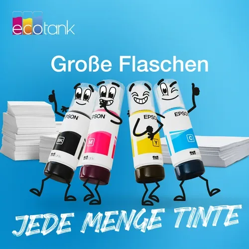 Epson, Epson E114bk Druckerpatronen schwarz - Epson No. 114 bk, C13T07A140 für z.B. Epson EcoTank ET -8500, Epson EcoTank ET -8550
